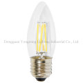 C35 Candle Shape LED Filament Bulb with Gold Cover